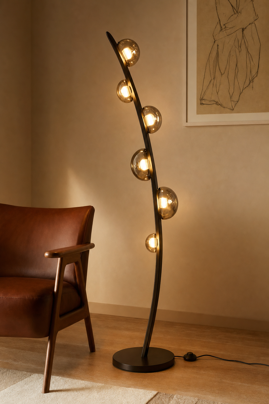 Luxora Globe Decorative Floor Lamp