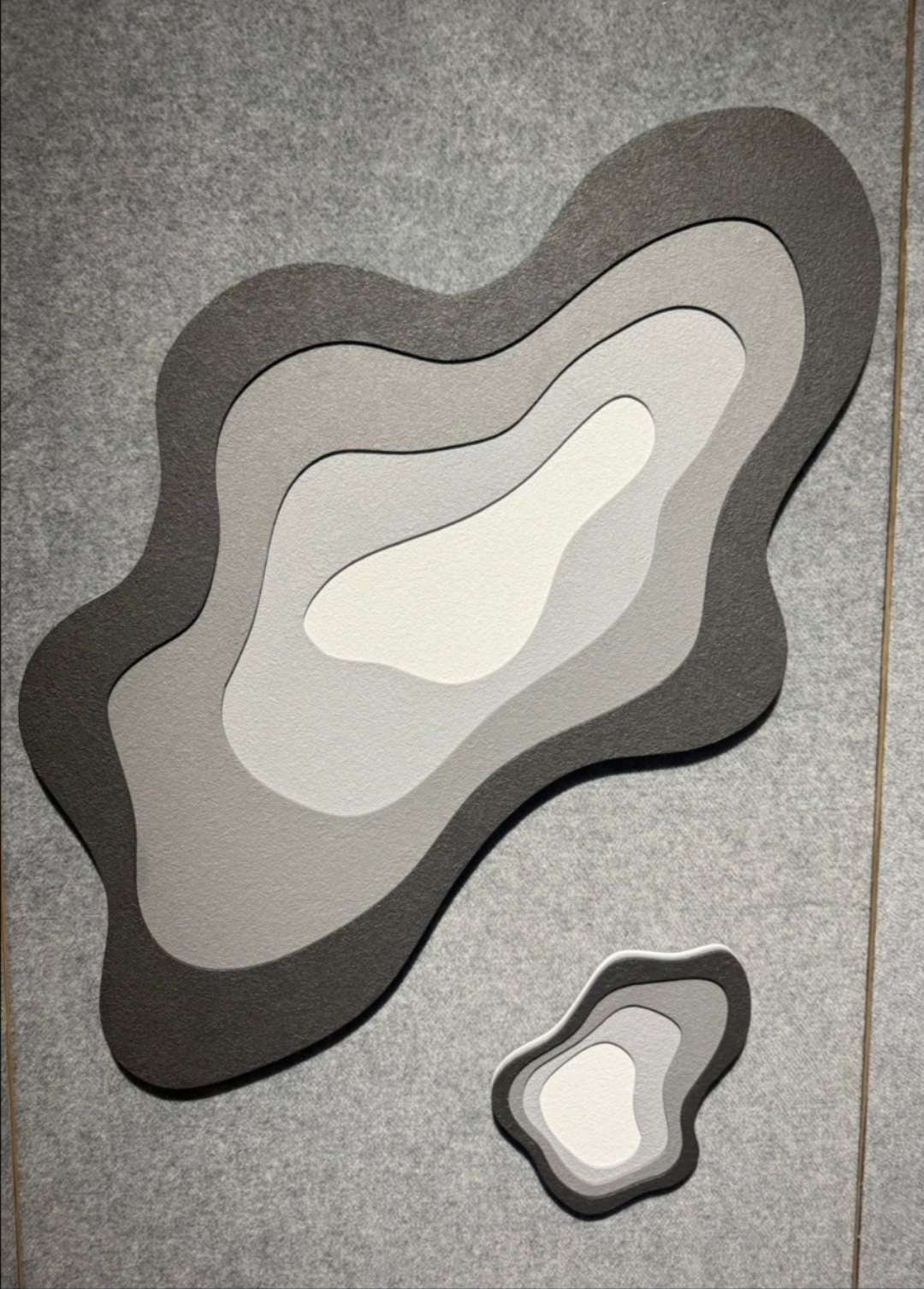 Set of Two Layered Grey Organic Shapes – product photo of the full set